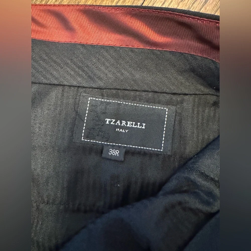 Tzarelli Italy Men’s Black Slacks 38R